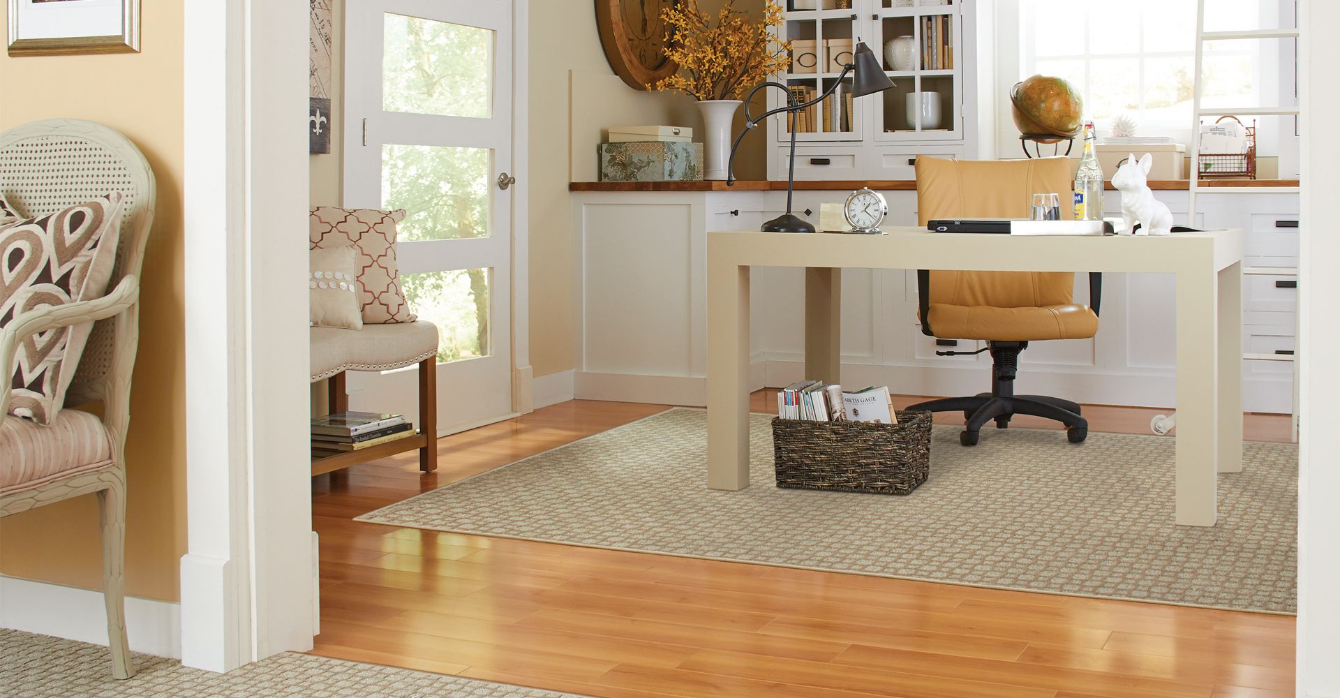 New flooring with Free Flooring Estimate messaging